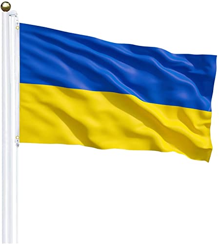 Bandera de Ucrania Pequeña Bandera Ucraniana Ukraine Flag 90cm x 150cm Poliéster Protección UV Resistente a La Decoloración (1)