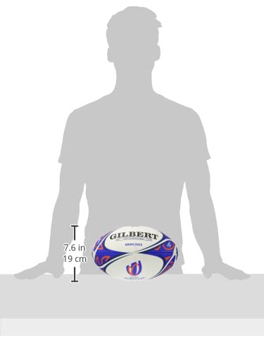 Gilbert Balon Mundial Rugby Francia 2023 RWC Réplica, Talla 5