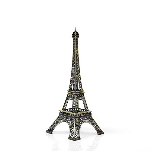 (32CM) - 32cm Creative Metal Paris Eiffel Tower Model Figurine Travel Souvenirs Home Decoration Photo Prop Crafts