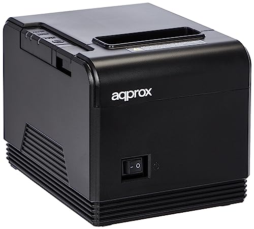 Approx APPPOS80AM - Impresora Térmica de Tickets, 200 mm/s, Papel 80 mm, Corte Automático y Manual, Negro