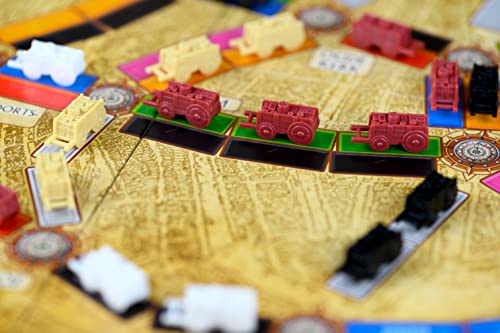 Days of Wonder,Ticket to Ride Amsterdam Board Game, Family Board Game, Board Game for Adults and Family, Train Game, Ages 8+, For 2 to 4 Players, Average Playtime 10-15 Minutes