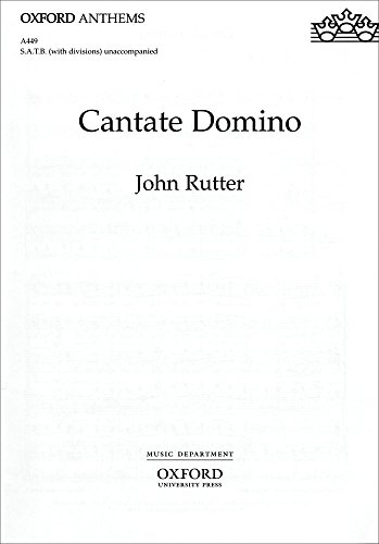 Cantate Domino: Vocal score
