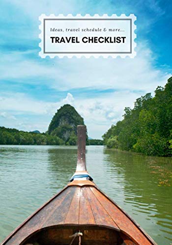 Travel itinerary planner, checklist & notes 2020 2021 2022 2023 2024. Plan activities for your vacations. Designed for women, men, adults and teenagers who love to plan & travel!