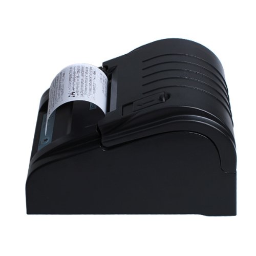 Excelvan ZJ - Impresora térmica de tickets y recibos (58mm, 90mm/s, compatible con Windows), Negro