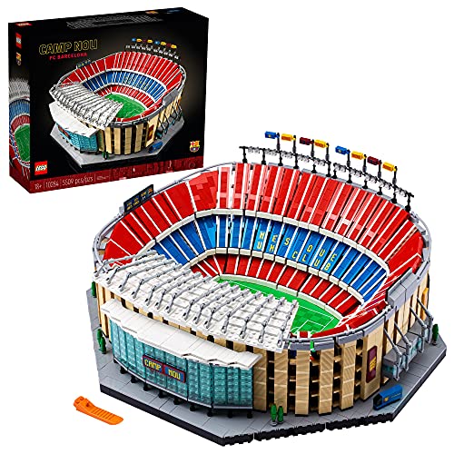 LEGO Camp NOU – FC Barcelona 10284 Building Kit; Build a Displayable Model Version of The Iconic Soccer Stadium (5,509 Pieces)